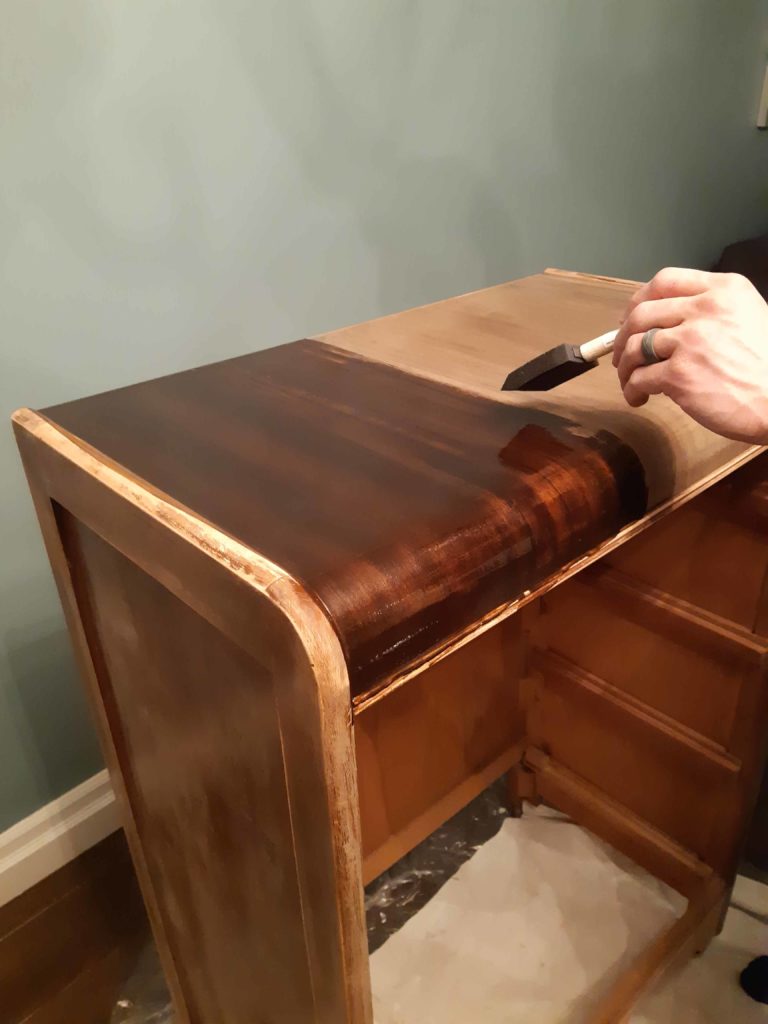 staining wood veneer