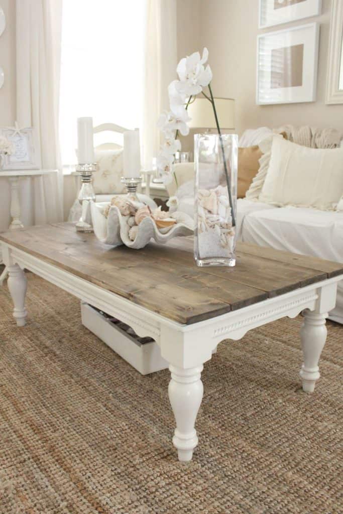 Cottage coffee table from Star Fish Cottage blog