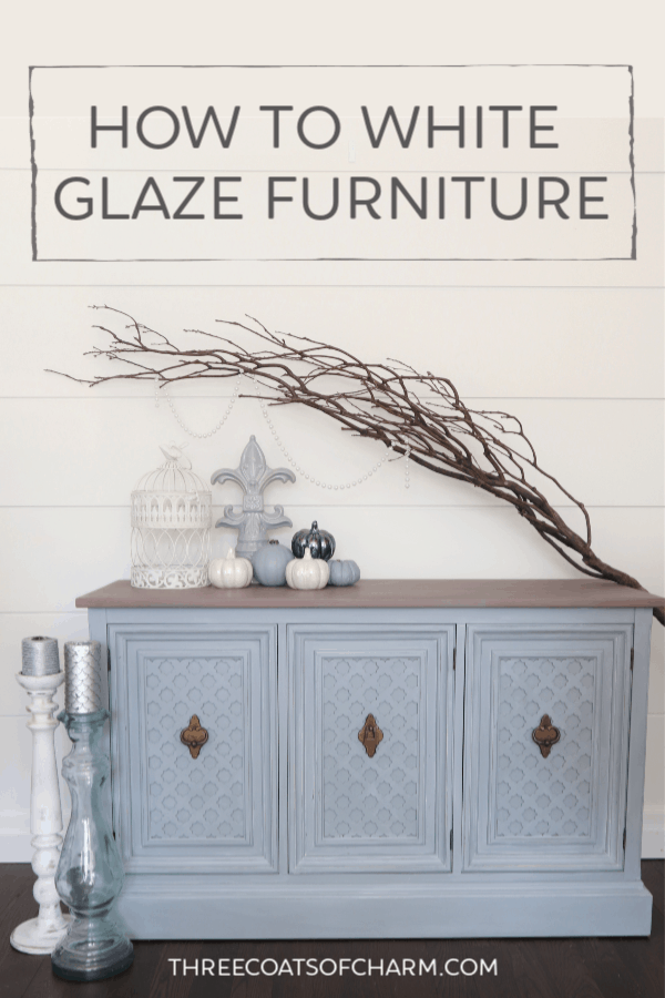 Add dimension and richness to painted furniture with white glaze. We show you step by step how to apply white glaze.