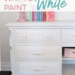 How to paint furniture white properly