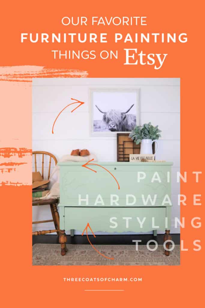 The best furniture painting products you can find on Etsy. Useful paint, hardware and decor that is also inspirational and beautiful.