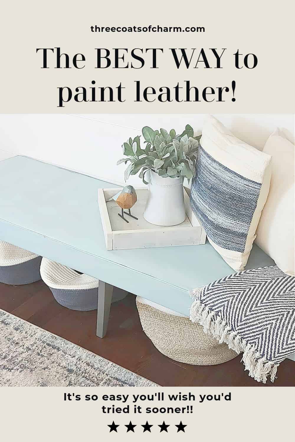 Paint On Faux Leather Furniture In 3