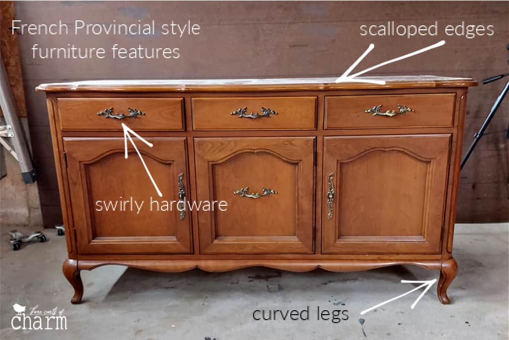 Features of French Provincial furniture