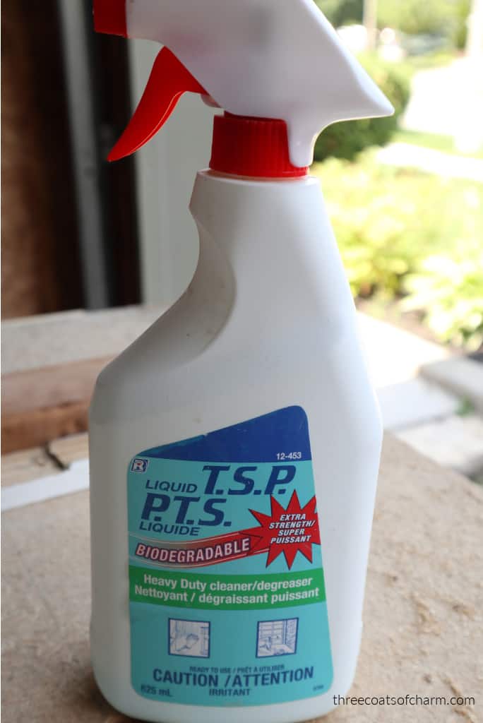 tsp in plastic spray bottle